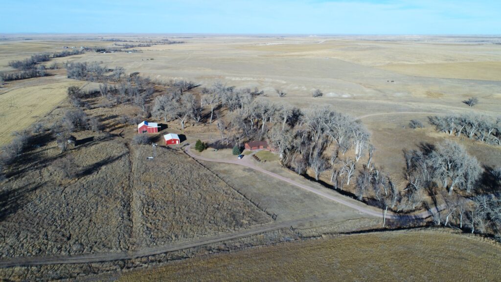 Nebraska acreage for sale with house near Whitney, Nebraska
